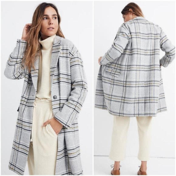Madewell Jackets & Blazers - NEW Madewell Rack Plaid Bryant Coat
